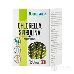 EDENPharma CHLORELLA+SPIRULINA tbl 120 + 30 zadarmo (150 ks)
