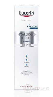 Eucerin HYALURON-FILLER Očný krém Anti-Age intenzívny vyplňujúci krém 1x15 ml