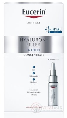 Eucerin HYALURON-FILLER Sérum Anti-Age koncentrát proti vráskam 6x5 ml (30 ml)