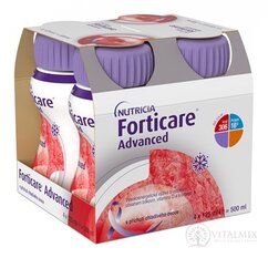 Forticare Advanced s príchuťou chladivého lesného ovocia 4x125 ml (500 ml)