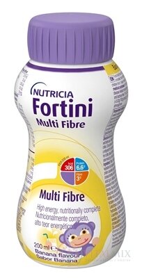 Fortini Multi Fibre s banánovou príchuťou tekutá výživa pre deti 1x200 ml