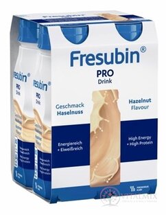 Fresubin PRO Drink príchuť lieskovooriešková, sol 24x200 ml