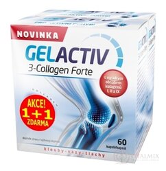 GELACTIV 3-Collagen Forte Akcia 1+1 SALUTEM cps 60+60 zadarmo (120 ks), 1x1 set