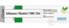 GENERICA Echinacea/Vitamin C 1000/Zinc tbl eff 1x20 ks