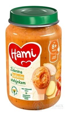 Hami príkrm Zelenina s kuracím stehienkom (od ukonč. 8. mesiaca) 1x200 g