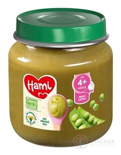 Hami zeleninový príkrm Zelený hrášok prvá lyžička (od ukonč. 4. mesiaca) 1x125 g