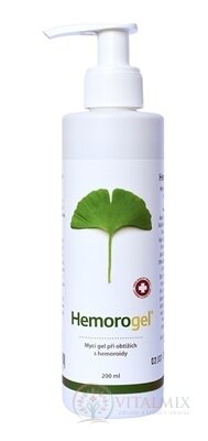Hemorogel intímny umývací gél s pumpičkou 1x200 ml
