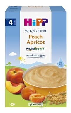 HiPP Mliečna KAŠA PRAEBIOTIK broskyňa-marhuľa plv (pre dojčatá od ukonč. 4. mesiaca) 1x250 g