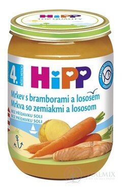HiPP Mrkva so zemiakmi a lososom príkrm (od ukonč. 4.-6. mesiaca) 1x190 g