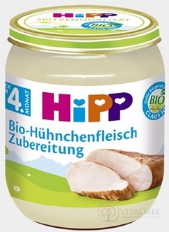 HiPP Príkrm BIO Kuracie mäso - pyré mäso (od ukončeného 4. mesiaca)(Bio-Hühnchenfleisch) 1x125 g