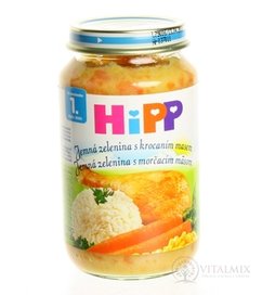 HiPP Príkrm Zelenina s morčacím mäsom detské menu (od ukonč. 1. roka) 1x220 g