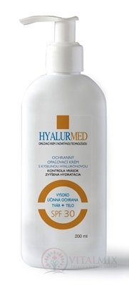 HYALURMED ochranný opaľovací krém s kyselinou hyalurónovou 1x200 ml