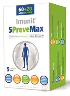 Imunit 5PreveMax tbl (s nukleotidami a betaglukanom) 60+20 zadarmo (80 ks)