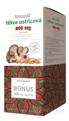 Imunit HLIVA ustricová 800 mg s rakytník. a echin. cps 100+100 naviac (BONUS), 1x200 ks