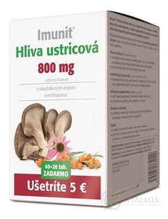 Imunit HLIVA ustricová 800 mg s rakytník. a echin. cps 40+20 zadarmo (60 ks)