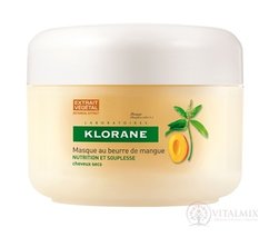 KLORANE MANGUE MASQUE - suché a poškodené vlasy výživná obnovujúca maska s mangovým maslom 1x150 ml