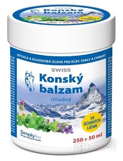 KONSKÝ BALZAM SWISS chladivý 250+50 ml zadarmo (300 ml)