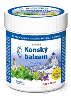 KONSKÝ BALZAM SWISS chladivý 500+50 ml zadarmo (550 ml)