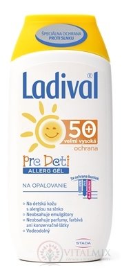 Ladival PRE DETI ALLERG SPF 50+ gél na opaľovanie 1x200 ml