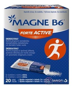 MAGNE B6 FORTE ACTIVE prášok vo vrecúškach 1x20 ks