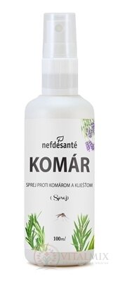 nefdesanté KOMÁR sprej proti komárom a kliešťom 1x100 ml