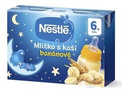 Nestlé Mliečko s kašou BANÁNOVÉ od ukonč. 6. mesiaca, 2x200 ml (400 ml)