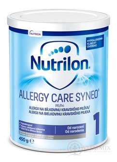 Nutrilon 1 ALLERGY CARE SYNEO mliečna výživa v prášku (od narodenia) (inov. 2019) 1x450 g