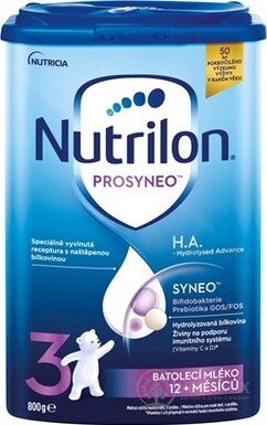 Nutrilon 3 PROSYNEO H.A. - Hydrolyzed Advance batoľacie mlieko (12+ mesiacov) 1x800 g