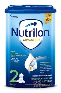 Nutrilon Advanced 2 následná mliečna dojčenská výživa v prášku (6-12 mesiacov) 1x800 g