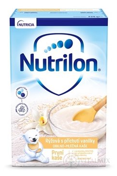 Nutrilon obilno-mliečna Prvá kaša ryžová s príchuťou vanilky, 1x225 g