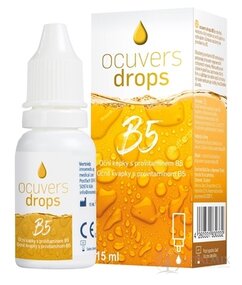 Ocuvers drops B5 očné kvapky s provitamínom B5, 1x15 ml