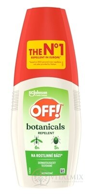 OFF! Botanicals rozprašovač repelent, na rastlinnej báze 1x100 ml