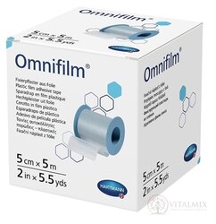 Omnifilm fixačná náplasť z transparentnej fólie na cievke (5 cm x 5 m) 1x1 ks