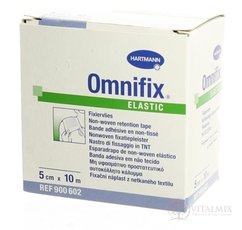 OMNIFIX ELASTIC hypoalergénna náplasť fixačná z netkaného textilu (5cmx10m) 1x1 ks