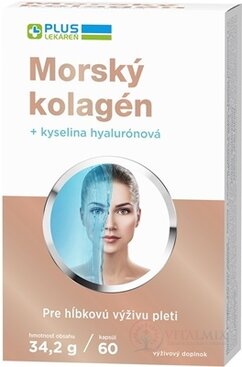 PLUS LEKÁREŇ Morský kolagén + kyselina haylurónová cps 1x60 ks