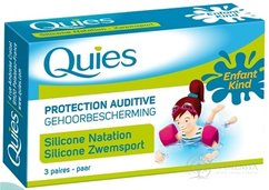 Quies Silikónové chrániče sluchu pre deti špeciálne na plávanie 3x2 ks
