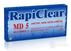 RapiClear MD 5 (MULTIDRUG 5) IVD, test drogový na samodiagnostiku 1x1 ks