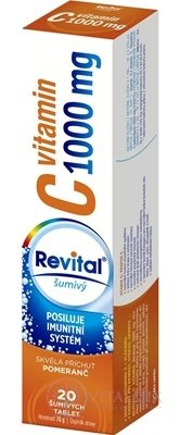 Revital vitamín C 1000 mg šumivý tbl eff s príchuťou pomaranč 1x20 ks