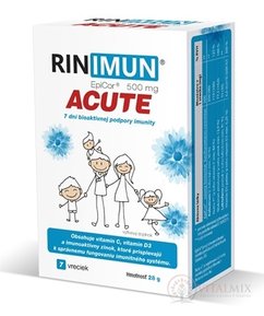 RINIMUN ACUTE vrecúška, 7 dní bioaktívnej podpory imunity 1x7 ks