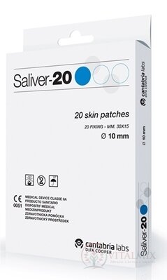 Saliver-20 náplasti na odstránenie bradavíc, s kyselinou salicylovou, priemer 10 mm, 1x20 ks
