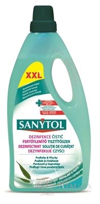 SANYTOL ČISTIČ Podlahy a Plochy XXL Eukalyptus, Dezinfekcia, koncentrovaný, 1x5 l