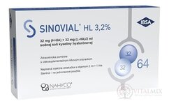 Sinovial HL 3,2% roztok kys. hyalurónovej v injekčnej striekačke s ihlou, do kĺbov 1x2 ml