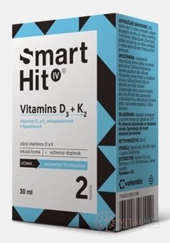 SmartHit IV Vitamins D3 + K2 roztok 1x30 ml