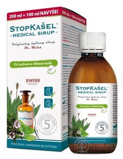 STOPKAŠEĽ Medical sirup Dr. Weiss (200 ml +100 ml navyše) 1x300 ml