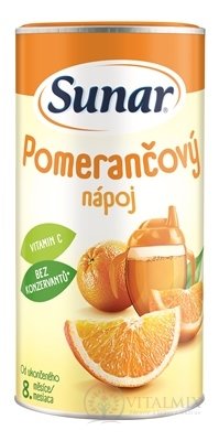 Sunar Rozpustný nápoj Pomarančový v prášku (od ukonč. 8. mesiaca)(inov.2023) 1x200 g