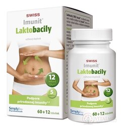 SWISS Imunit LAKTOBACILY cps 60+12 zadarmo (72 ks)