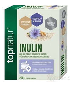 topnatur INULÍN prášok, rozpustná vláknina 1x200 g