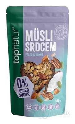 topnatur Müsli srdcom LOW CARB Paleo & Kokos no Added Sugar, 1x350 g