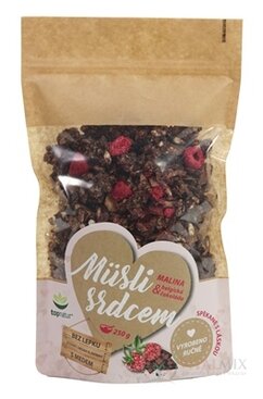 topnatur Müsli srdcom MALINA & Belgická čokoláda 1x250 g