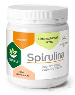 topnatur SPIRULINA tbl (hmotnosť obsahu 150 g)(inov. 2017) 1x750 ks